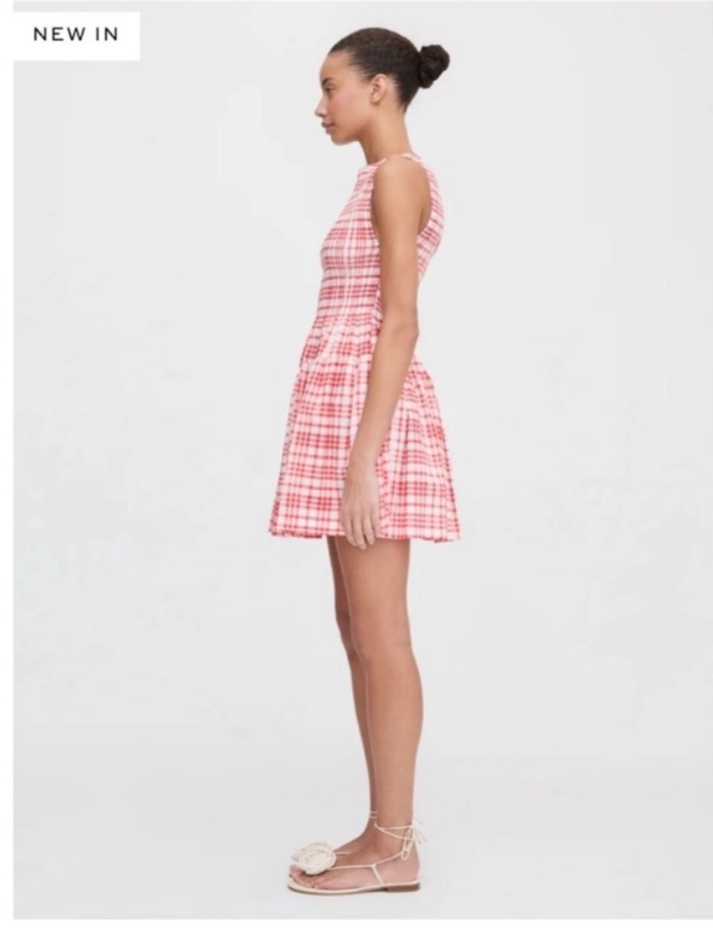 NEW Hill House Mini Cosima Nap dress. Cherry Gingham. S. NWT - Picture 4 of 6